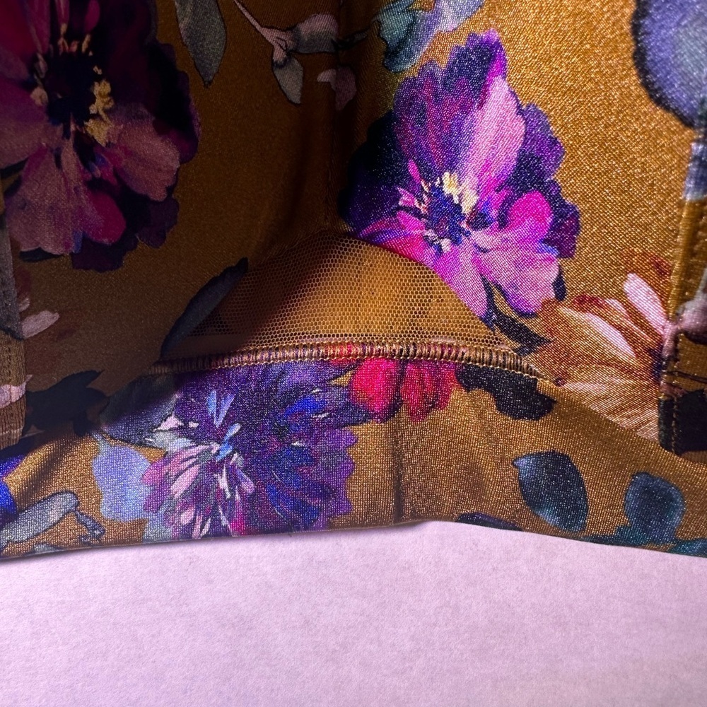 Floral Print Women's Bra - Picture 4 of 12